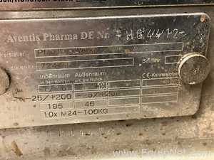 Pfaudler-Werke GmbH 100 Litre Glass Lined Jacketed Vacuum Rated Reactor