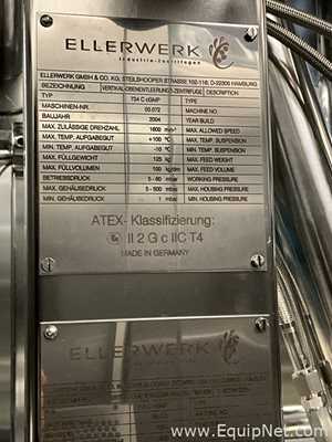 Centrífuga con Contenedores Acero inoxidable Ellerwerk 734 C cGMP