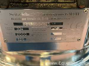 Seitz Schenk GmbH ESF600/125 125 Litre Hastelloy Mobile Vacuum Rated Jacketed Filter Vessel
