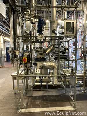 De Dietrich 27 Litre Glass Lined Vacuum Rated Reactor with Schott Process Glass Skid