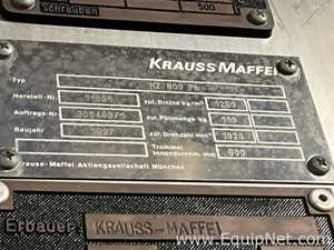 Centrífuga Peeler aço inox Krauss Maffei HZ 800 Ph