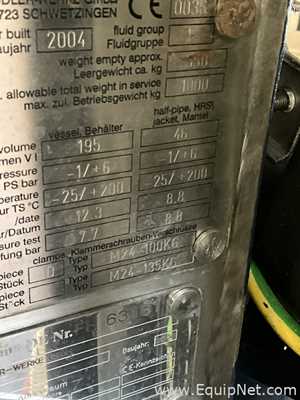 Reactor Pfaudler-Werke GmbH Requisitos de aire 100 L.  100 Litros