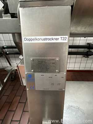 Secador Rotativo a Vácuo aço inox Italvacuum RBG55.  60 Litros