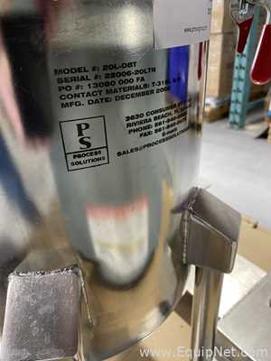 Tanque aço inox Process Solutions Co 20L-DBT