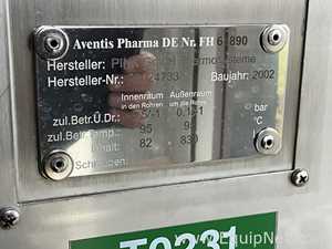 Pink GmbH VSD 850-550-120-10 830 Litre 2.4602 Hastelloy Jacketed Vacuum Oven