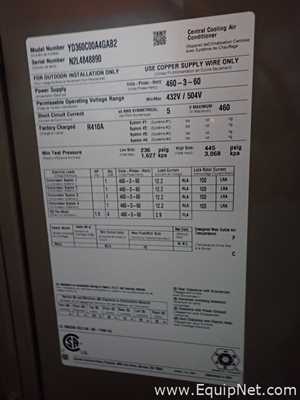Unused York International XTI-48x60 Air Handler with Central Cooling Air Conditioner