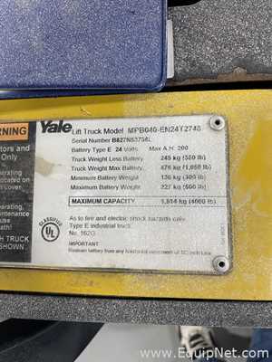 Patín / Transpaletas Yale Requisitos de aire 4000 LBS