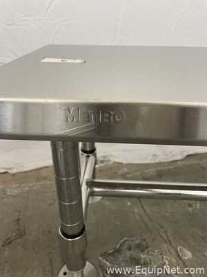 Lot of 2 Stainless Steel Benchs