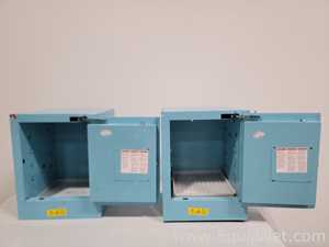 Lot of 2 JustRite Flammable Safety Storage Cabinet
