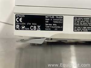 Mettler Toledo XP603S Analytical Balance