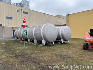 Lot of 2 Stainless Steel 20000 Gallon Horizontal Tanks