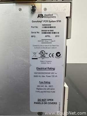 Applied Biosystems Geneamp PCR System 9700 PCR and Thermal Cycler