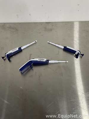 Lot of 3 Rainin Pipete-Lite XLS Pipettes