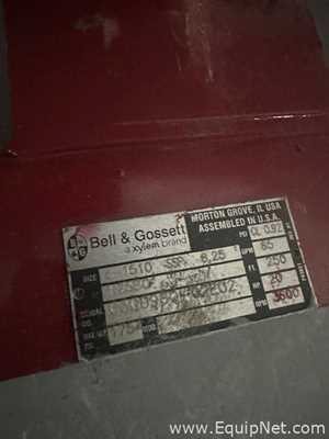 Lot of 2 Bell and Gossett 1510 SSP 8.25 20 HP Sanitary Centrifugal Pumps