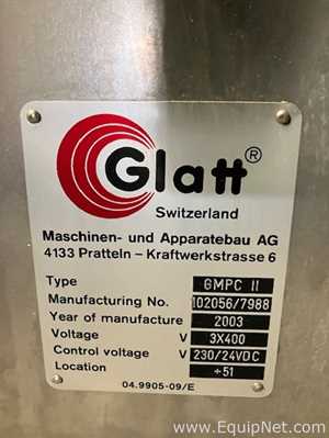 Revestidor de Superfícies Glatt GMPC 2