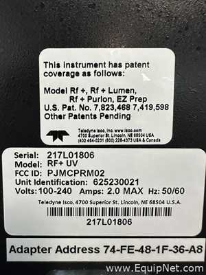 Cromatografía Teledyne Isco Combiflash RF Plus