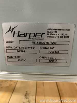 Harper International NE-3.5D30-RT-1200 Electric Rotary Furnace