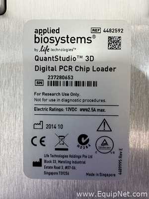 Applied Biosystems Quantstudio 3D Digital PCR System With Chip Loader