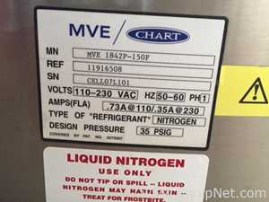 Chart MVE 1800 Series Cryogenic Storage Freezers