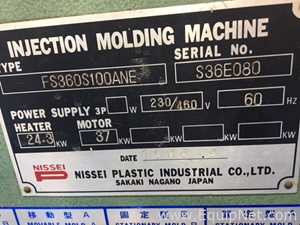 Nissei Plastic Industrial FS360S-100ANE Injection Molder