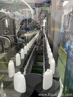 Complete Liquid Filling Line by FG Robosys for Multiple Bottle Sizes and Shapes