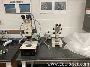 Lote de 2 Microscopios Estereoscopicos marca Olympus 