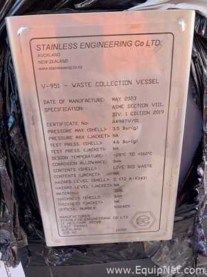 Tanque de Recoleccion de Residuos Marca Stainless Engineering  Modelo V-951