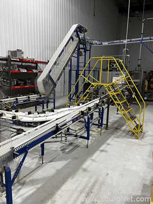 Sistema De Cintas Transportadoras Desde Salida KHS k260 Y Orics CP1000 Hasta La Empacadora De Cajas