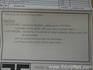 Pierre Guerin 96 liters stainless steel tank