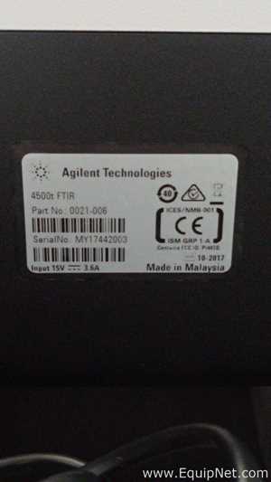 Agilent Technologies Espectrómetro Portátil 4500t FTIR 