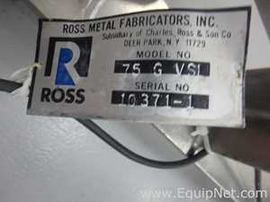Tanque Acero inoxidable Charles Ross and Son Co. 75 GL VSI.  75 Galones