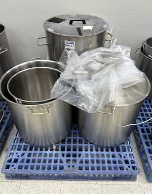 Lot of 4 Stainless Steel Pans