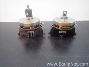 Lot of 2 Instron 2712-017 Pneumatic Side Action Tensile Grips