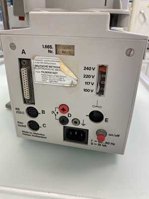 Lot of 2 Metrohm 665 Dosimat Dosing Units