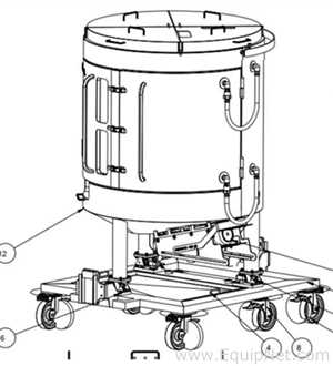 Merck Millipore MSP22337102 Stainless Steel 1000L Single-Use Mixer