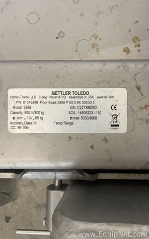 Mettler Toledo 2888 Floor Scale with IND236 Weight Indicator