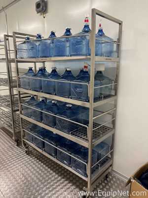Lot of 13 ProStainless 4-Tier Bottle Freezer Trolleys