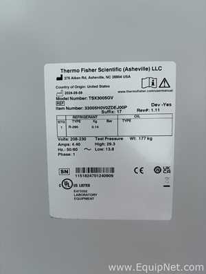 Unidade de Refrigeração Thermo Scientific TSX3005GV