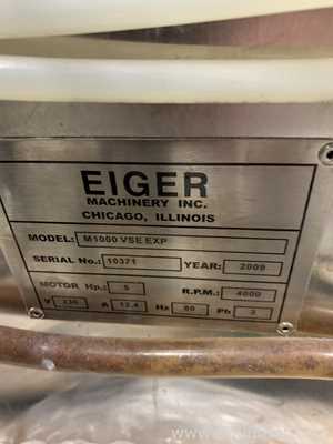 Eiger Machinery M1000 Mini Mill Laboratory Bead Mill