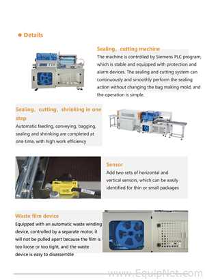 Unused Packaging Equipment GPS-5030LW Shrink Tunnel