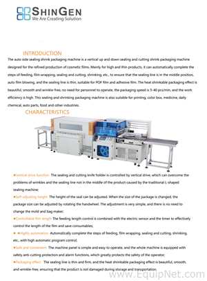 Unused Packaging Equipment GPS-5030LW Shrink Tunnel