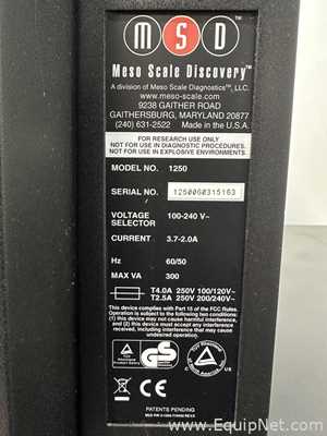 Generador de Imágenes Meso Scale Discovery MSD 1250