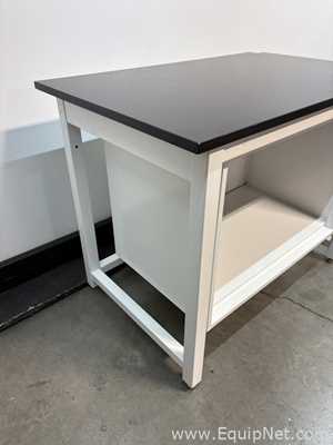 Lot of 10 Four Foot Black Top Lab Benches