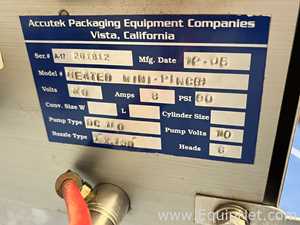 Accutek Packaging Equipment Co. Inc. Heated Mini Pinch Bottle Fill Station