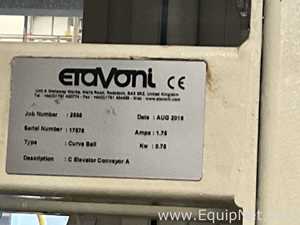 Etavoni 180 Degree Curved Conveyor Belt Elevator with Downstream Conveyors - Line 5