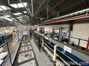 Etavoni 180 Degree Curved Conveyor Belt Elevator with Downstream Conveyors - Line 5
