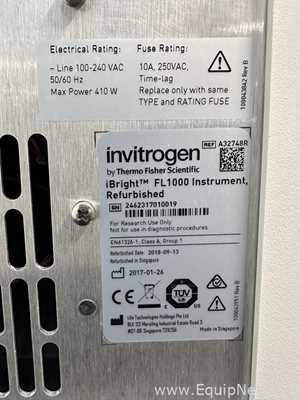 Generador de Imágenes Invitrogen iBright FL1500 Instrument