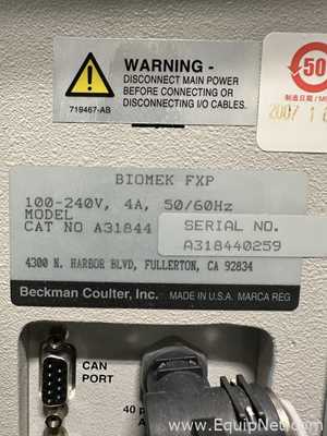 Beckman Coulter Biomek FXp Liquid Handler