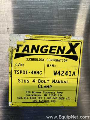 Lot Of TangenX TX00901 And SIUS 4-Bolt Manual Clamp Tangential Flow Filtration TFF