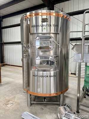 Equipamento de fabricação de cerveja e destilação Specific Mechanical Systems 8.5 BBL 2 Vessel Brewhouse 
